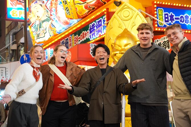 [1 Group Only] Osaka Street Food Tour for Family - Start among Shinsekai’s neon and old Osaka character