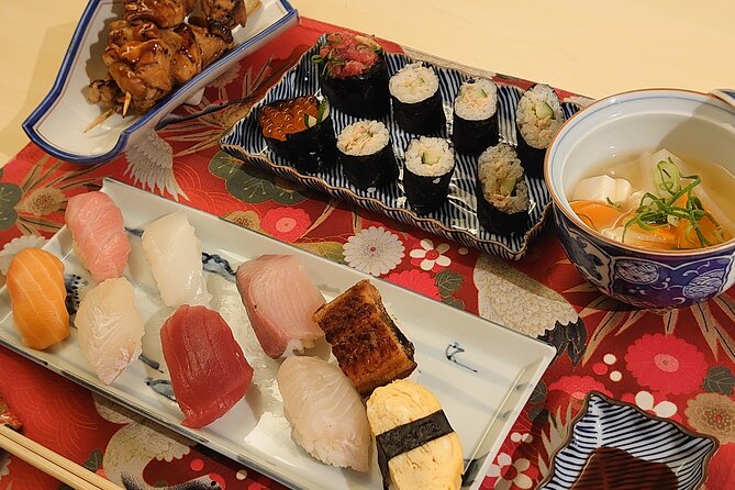 Authentic SUSHI Course Cooking Class - Skewer chicken for yakitori