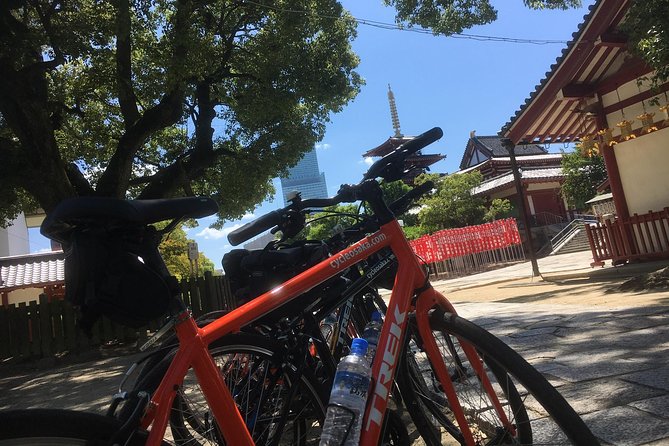 Eat, Drink & Cycle: Osaka Foodie Bike Tour - Shitennoji adds a pause between bites