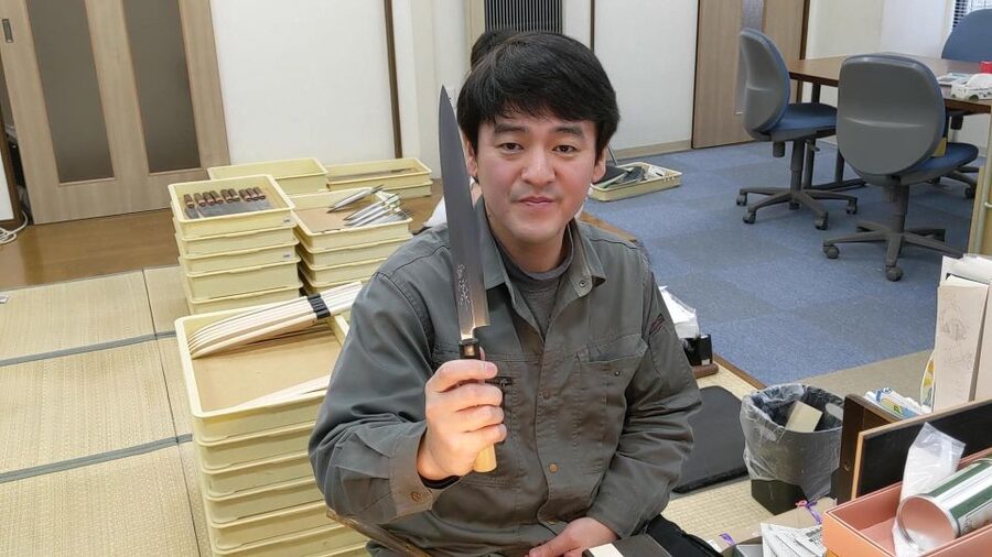 From Osaka: Sakai Knife Maker or Blacksmith Walking Tour - Yamawaki Hamono shows what happens after forging