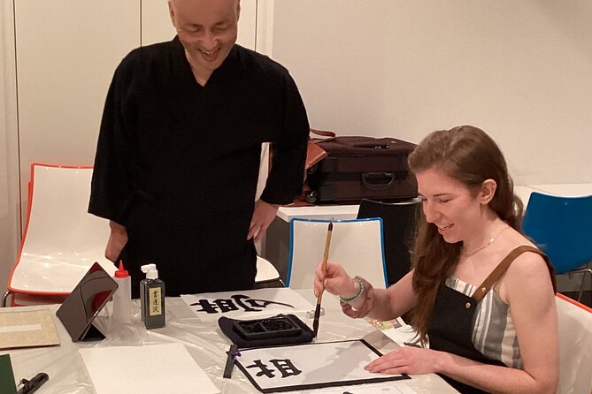 Japanese Calligraphy Experience in Osaka - Tea, sweets, and a photo to close