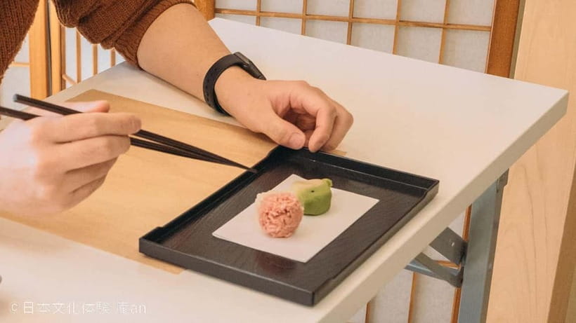 Japanese Traditional Sweets "Nerikiri" making - The ingredients are part of the point