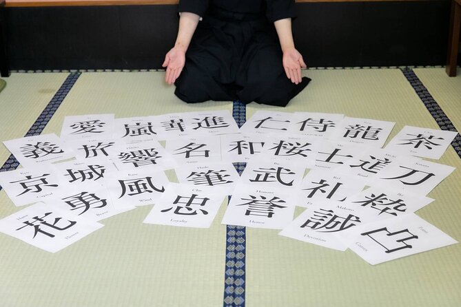 Learning Zen of Japanese Calligraphy in kimono near Osaka Castle - Getting dressed before picking up the brush