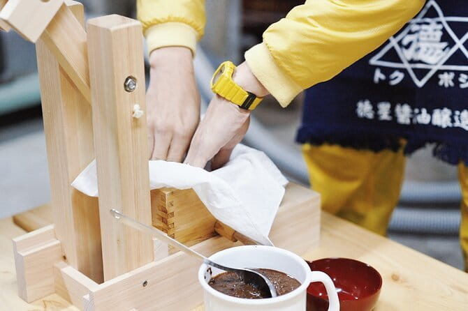 Make Your Own Soy Sauce in Japan’s Old Capital Asuka Nara - Tasting the sauce with Asuka tofu