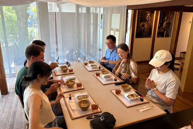 Nara Highlight Walking Tour with Furoshiki Experience with Lunch - Nara Park’s deer, with a little care