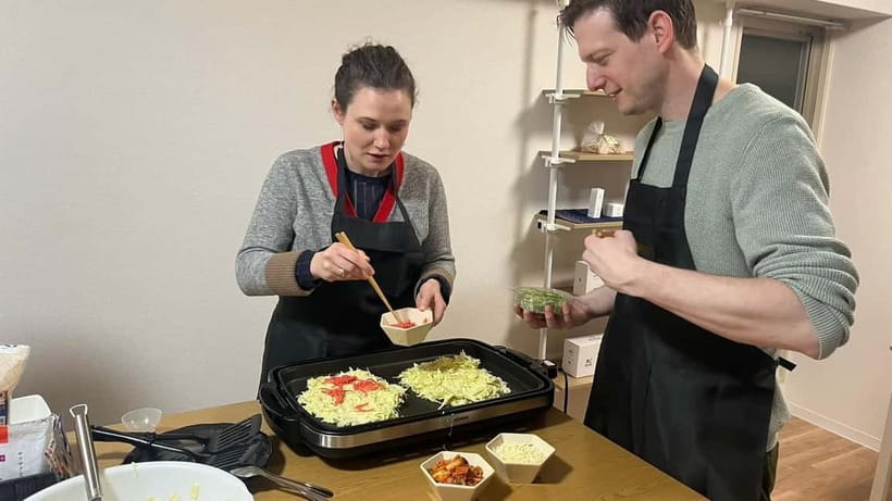Osaka : Cooking Class Okonomiyaki & Takoyaki course in Nanba - The tasting is part of the lesson