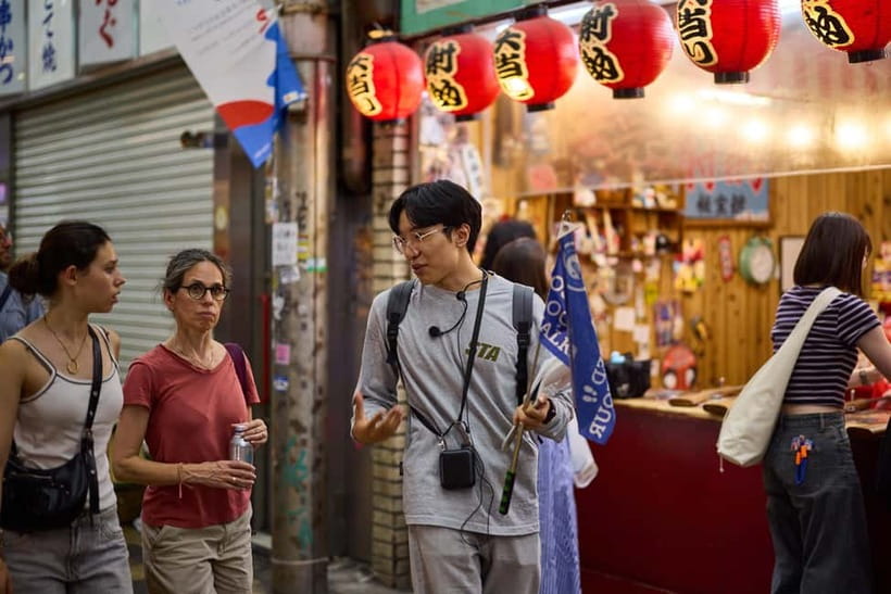 Osaka: Dark Side of Osaka Night Walking Tour - Shinsekai’s planned New World