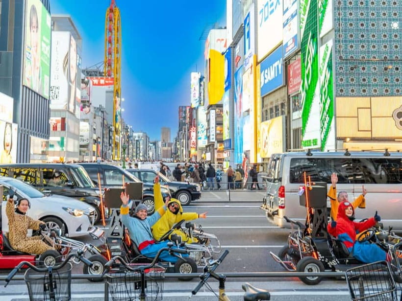 Osaka: Guided Go Karting Tour in a Funny Costume - From Namba toward Dotonbori and Shinsekai