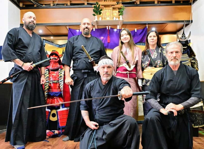 Osaka: Learn Bushido - Trial Slashing with Samurai Sword - Learning the walk, draw, and return