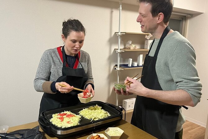 Osaka Okonomiyaki Cooking Class "Learn here and make it at home" - Make okonomiyaki, Osaka’s savory pancake