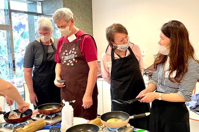 Osaka Okonomiyaki Cooking Experience! - Miso soup, shared food, and conversation