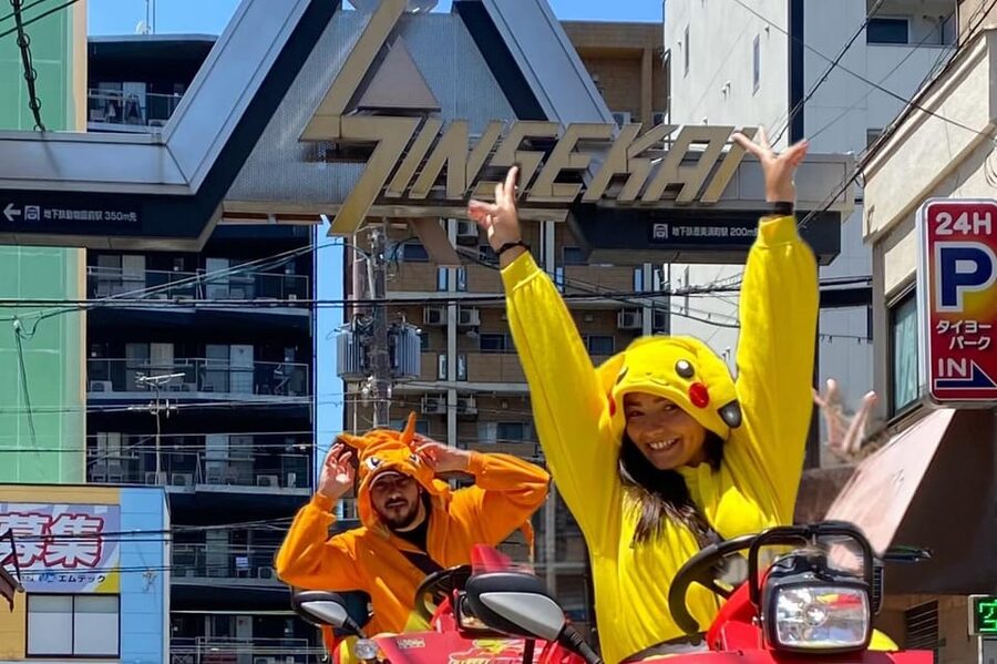 Osaka: Original Street Kart Experience (1 Hr) - Osaka from a low seat on the street