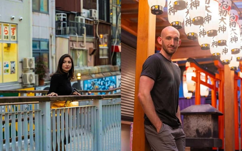 Osaka: Private Vibrant Nighttime Photoshoot (Dotonbori) - Posing help makes the difference