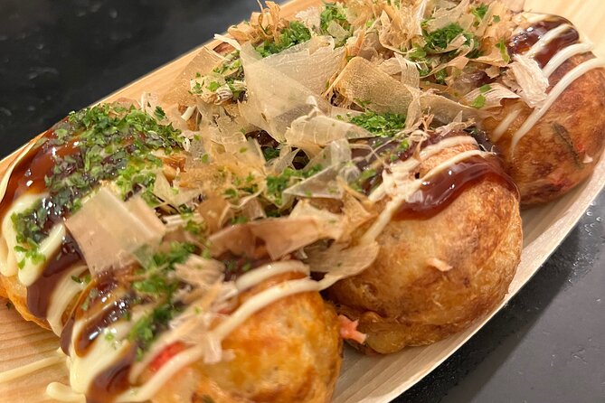 Osaka Sake Tasting & Takoyaki Cooking Experience - Start with batter, fillings and the takoyaki grill