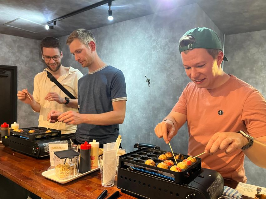Osaka Sake Tasting with Takoyaki Cooking - A small-group class with room to ask questions