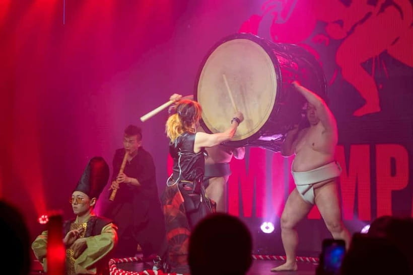 Osaka:SUMO BEATS SHOWCASE: Taiko Drum and Wagyu burger! - Music and wrestling share the stage