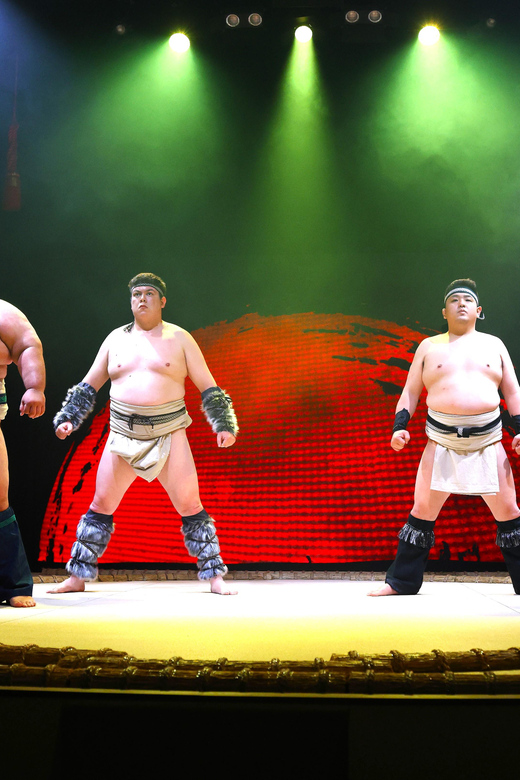 Osaka: Sumo Stage Show with Bento or Snack + Fight & Photo - Demonstrations, audience turns and a photo