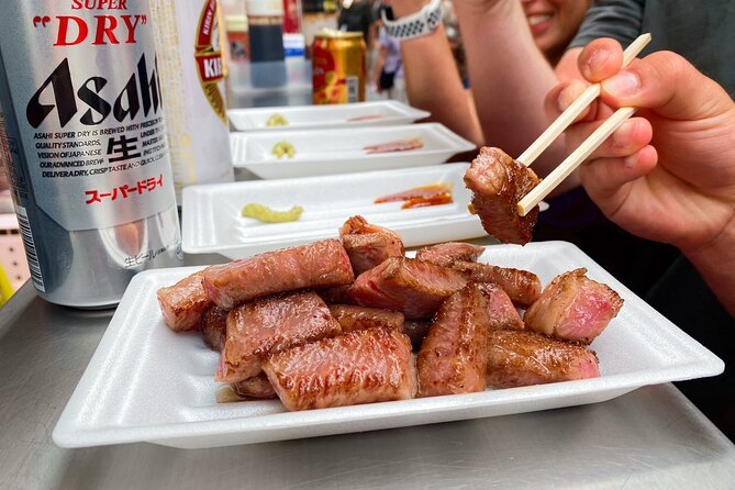 PRIVATE 6hr, Food tour from Osaka Castle, Kuromon, Dotonbori. - Kuromon Market turns lunch into a guided tasting