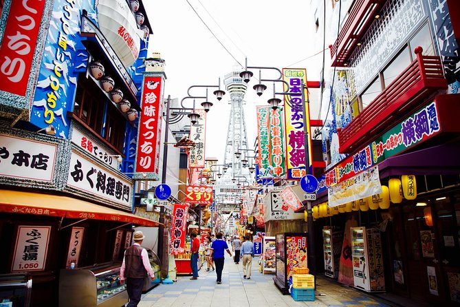 Private Car Full Day Tour of Osaka Temples, Gardens and Kofun Tombs - Shinsekai: a short walk through an older Osaka