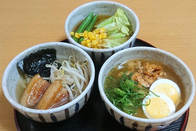 Three Types of Ramen Cooking Class in Osaka - Three bowls, one lesson in ramen