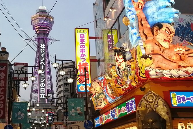 Walking Tour of Osaka's 5 Must-See Sights, with Ramen for Lunch - Dotonbori ends the day in full color